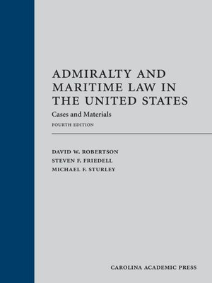 cover image of Admiralty and Maritime Law in the United States